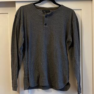Banana Republic Charcoal Long Sleeve Henley